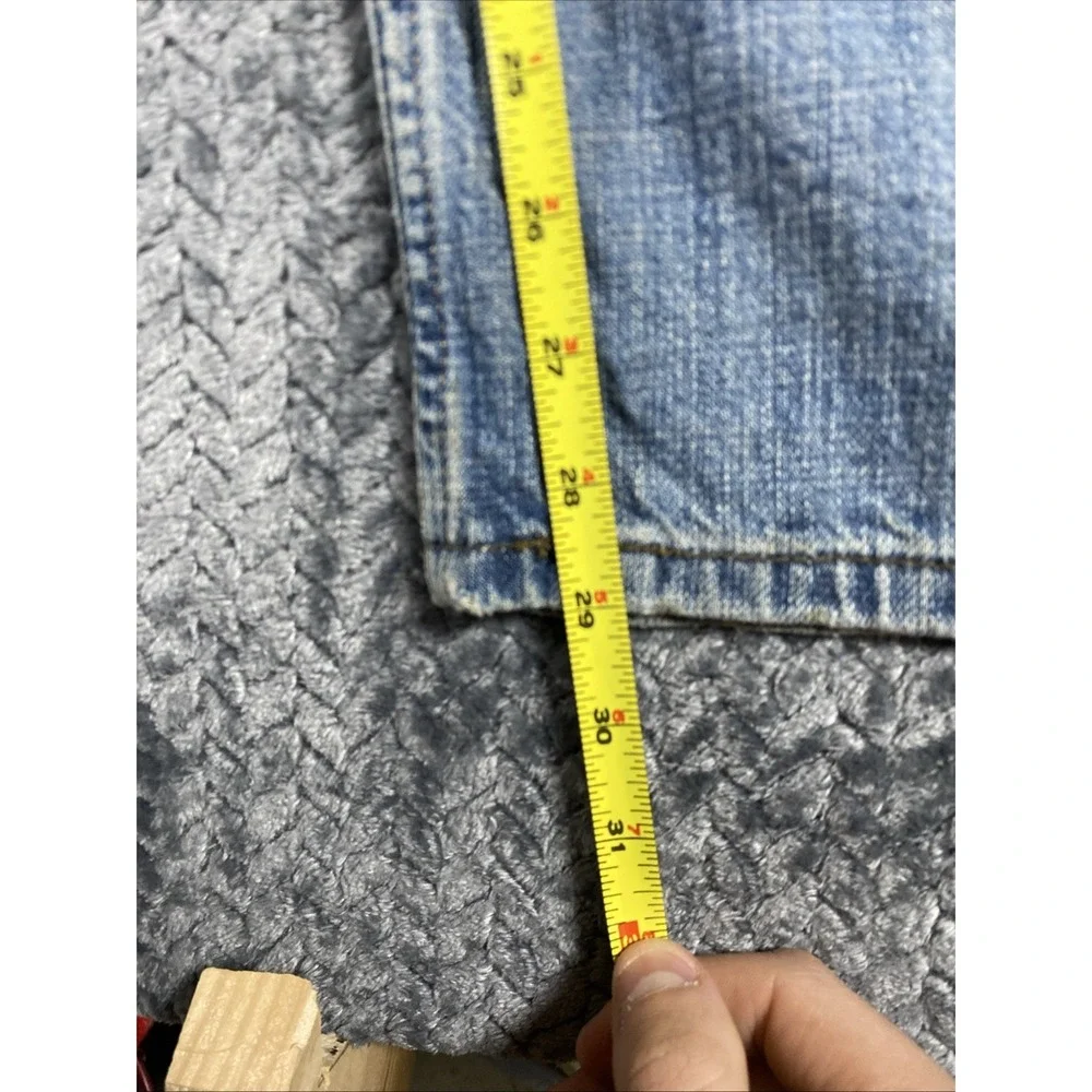 Y2K‎ Levi's 514 Relaxed Straight Fit Jeans W34 L30 Men's Blue Denim Medium Wash